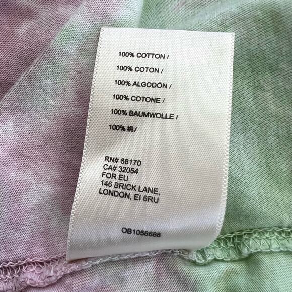 Free People Be Free Tie Dye Long Sleeve Top in Lavender Mint | XS Oversized - Picture 9 of 9